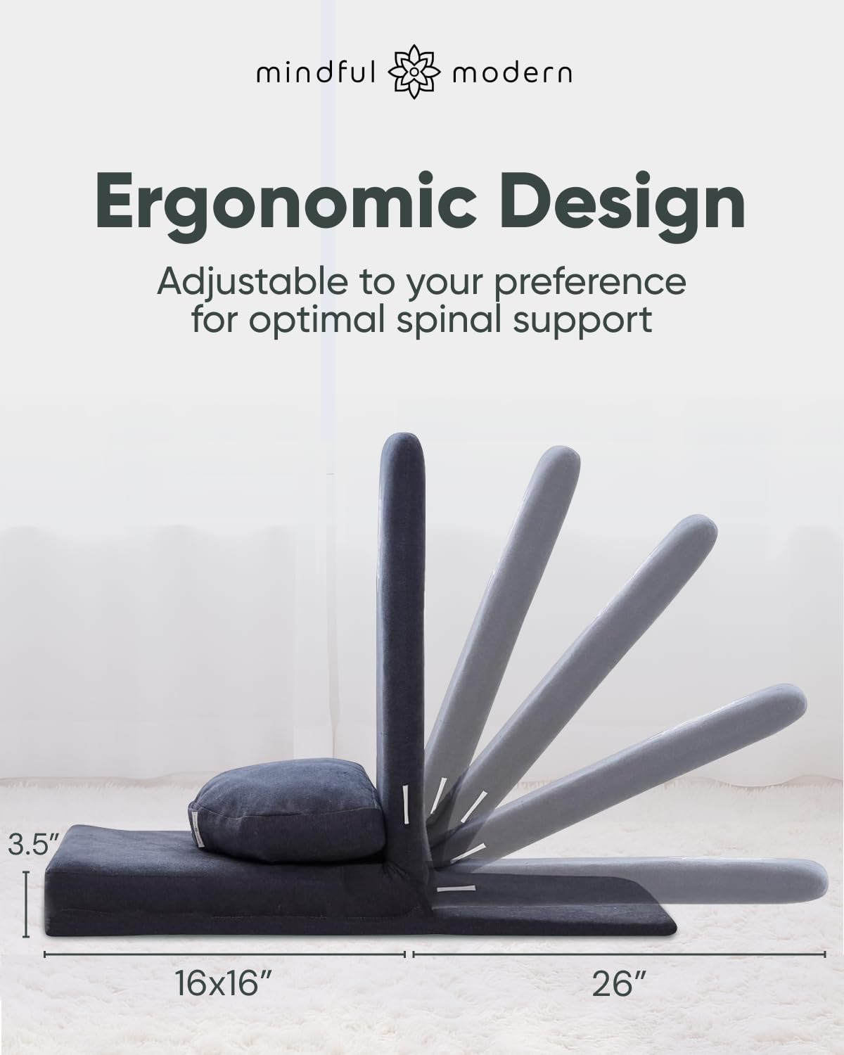 Amazon.co.jp: マインドフルモダン折りたたみプロ瞑想チェア - 調節